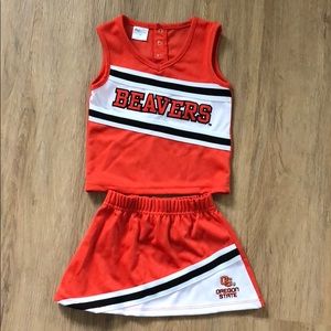 Oregon State Beavers 2 pc Cheerleader outfit 24m